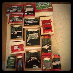 Star Trek keep sake ornaments lot of 15